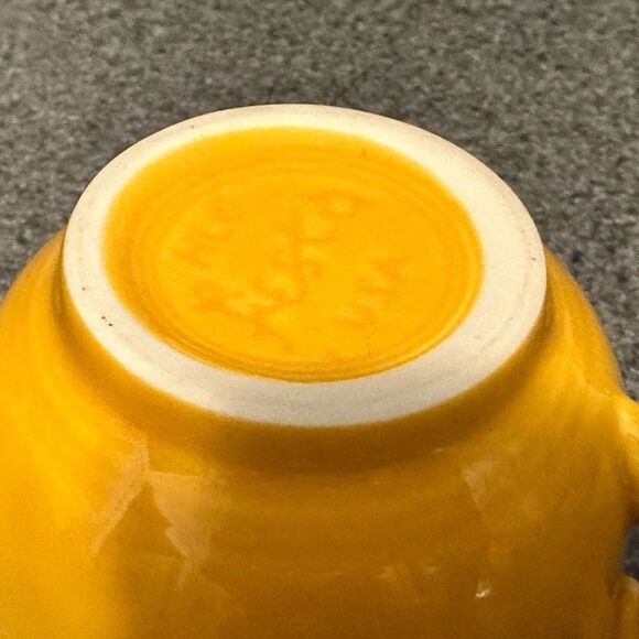 Fiestaware Teacup Marigold Retired 75th Anniversary Color Post-86 Contem… - Picture 3 of 3